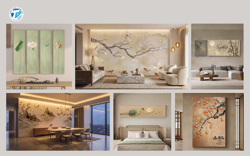 In tranh vải lụa - Ứng dụng trong nhiều không gian